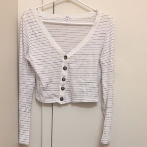 *Never worn* ARDENE cropped white buttondown